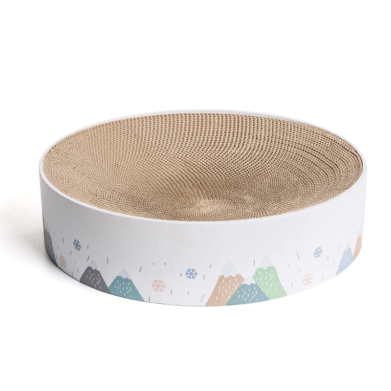 Cat Scratch Board Corrugated Paper Round Model