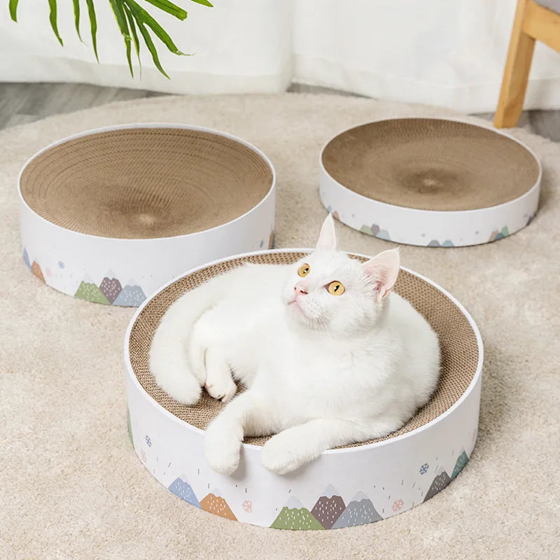 Cat Scratch Board Corrugated Paper Round Model