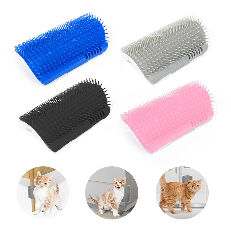 Massage Pet Cat Brush Corner Scrape Hair Removal B