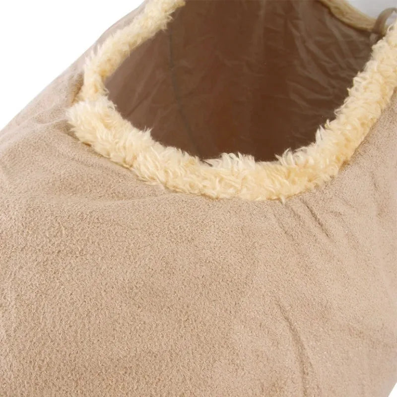 Pet Cat Tunnel Collapsible Plush Channel Foldable Suede Educational