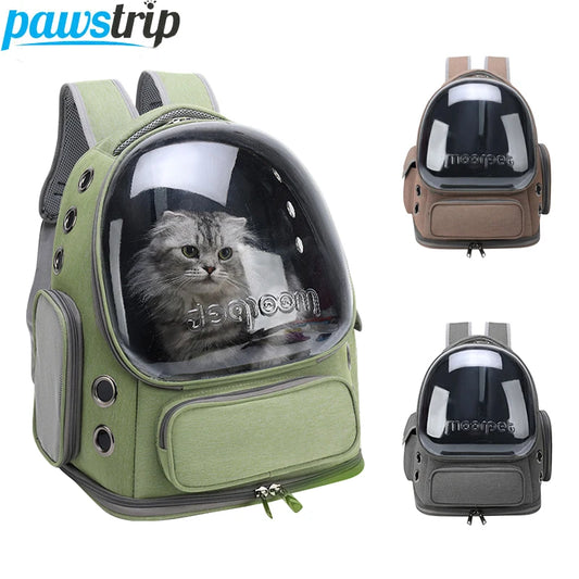 Pet Cat Carrier Bag Outdoor Travel Transparent