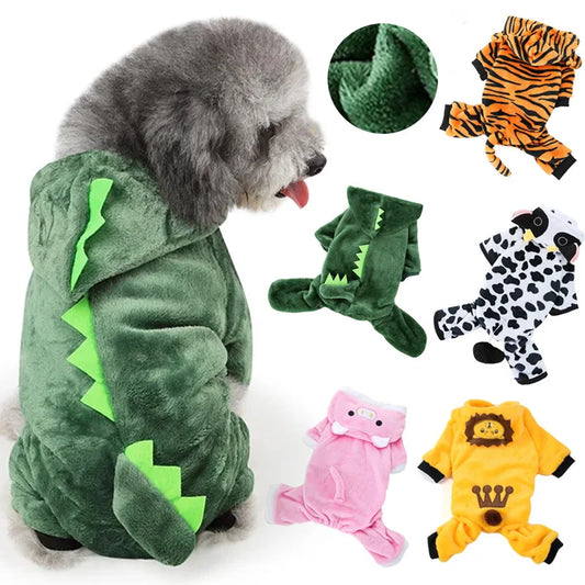 Fleece Soft Warm Pet Dog Jumpsuits Clothing for Dogs