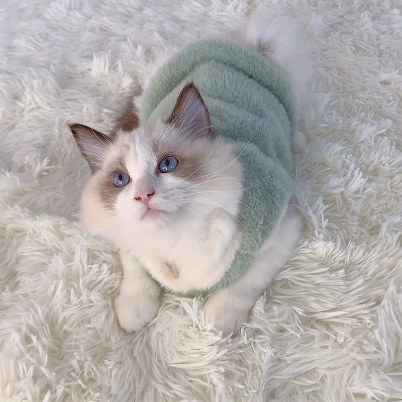 Cats Accessories Pets Warm Kittens Clothes for Winter