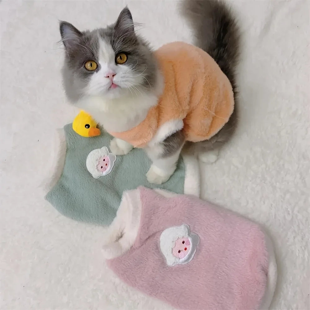 Cats Accessories Pets Warm Kittens Clothes for Winter