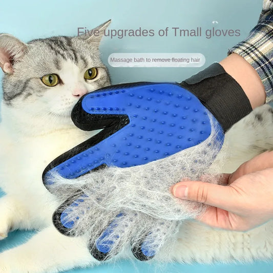 Silicone Pet Grooming Gloves Cats Hair Brush