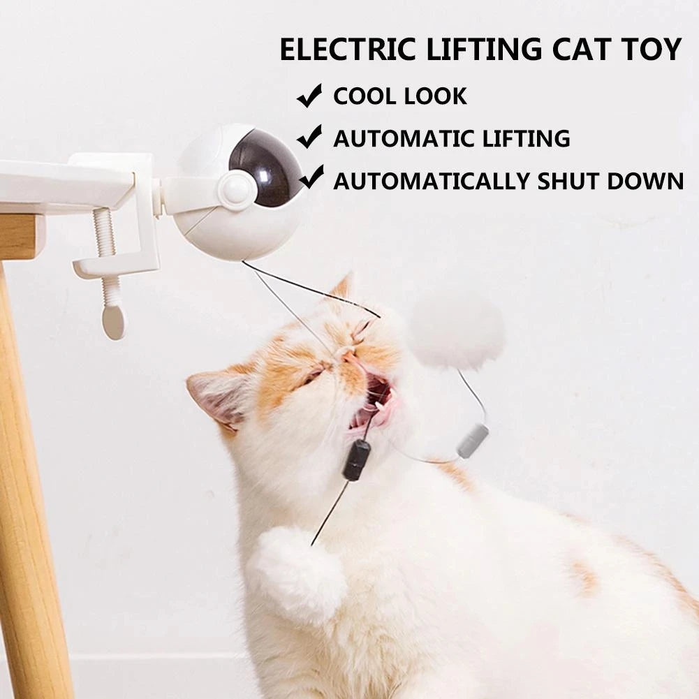 Electronic Motion Cat Toy YoYo Lifting Ball Electric Flutter Interactive Cat