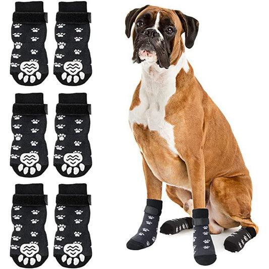 Dog Socks Anti-Slip 4pcs