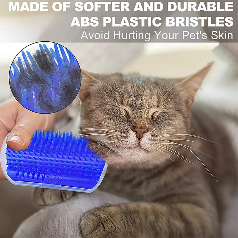 Massage Pet Cat Brush Corner Scrape Hair Removal B