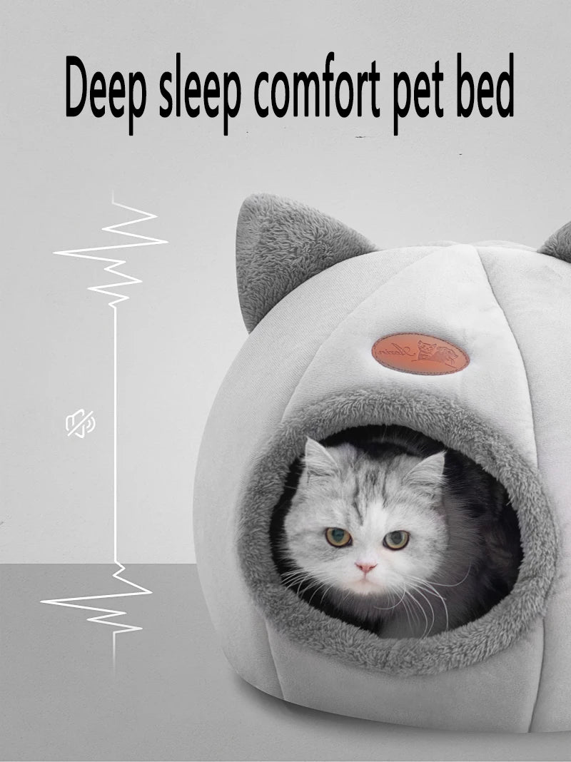 New Deep Sleep Comfort In Winter Cat Bed Iittle