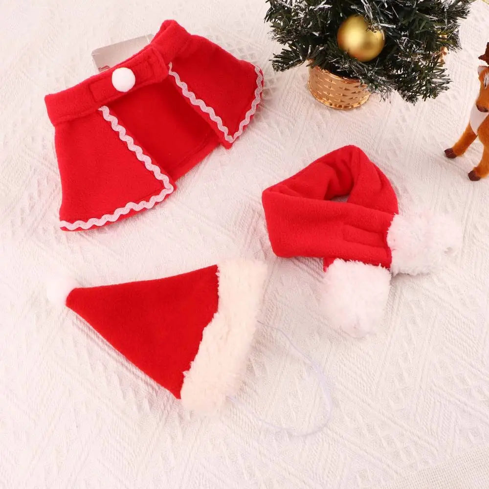 Cute Winter Pet Cloak Dog Cat Christmas Clothes