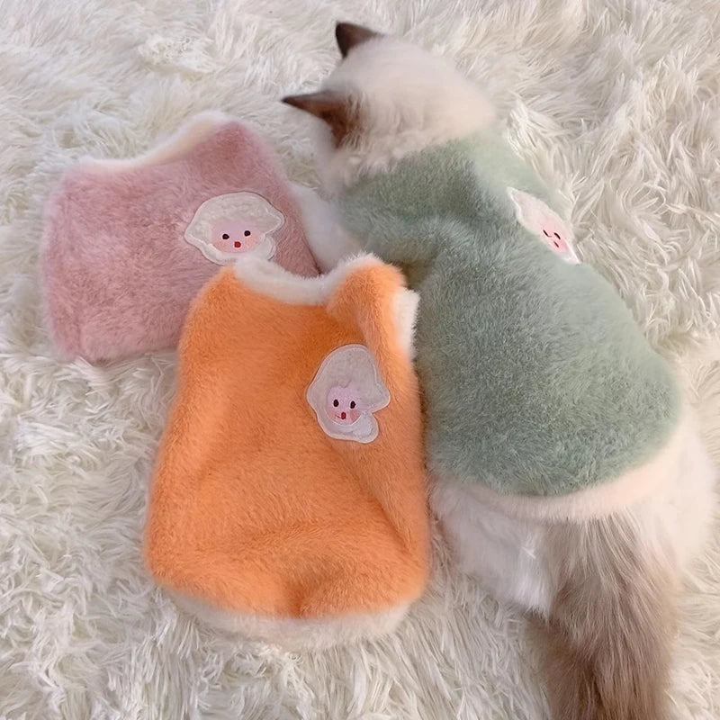 Cats Accessories Pets Warm Kittens Clothes for Winter