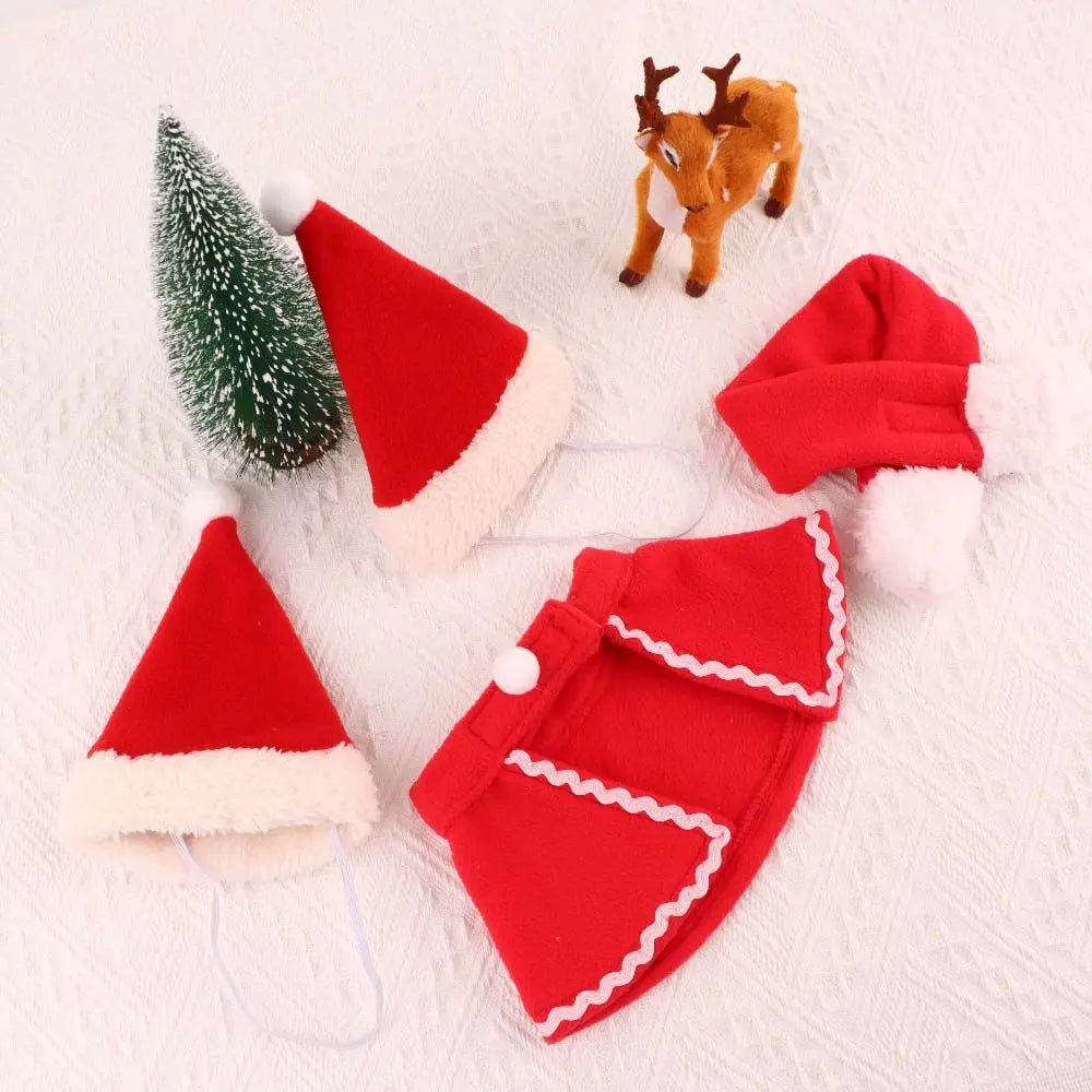 Cute Winter Pet Cloak Dog Cat Christmas Clothes