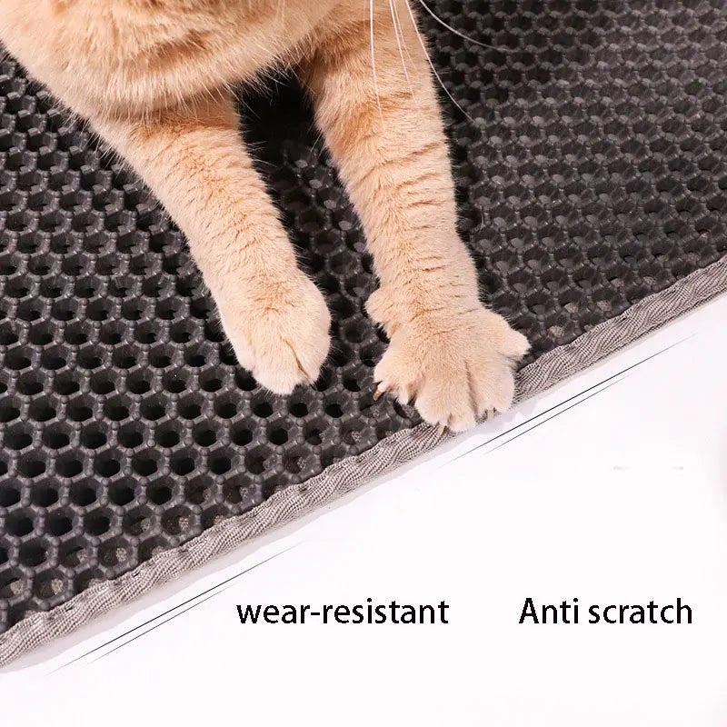 Cat Litter Mat Double Layer Waterproof Urine Proof Trapping